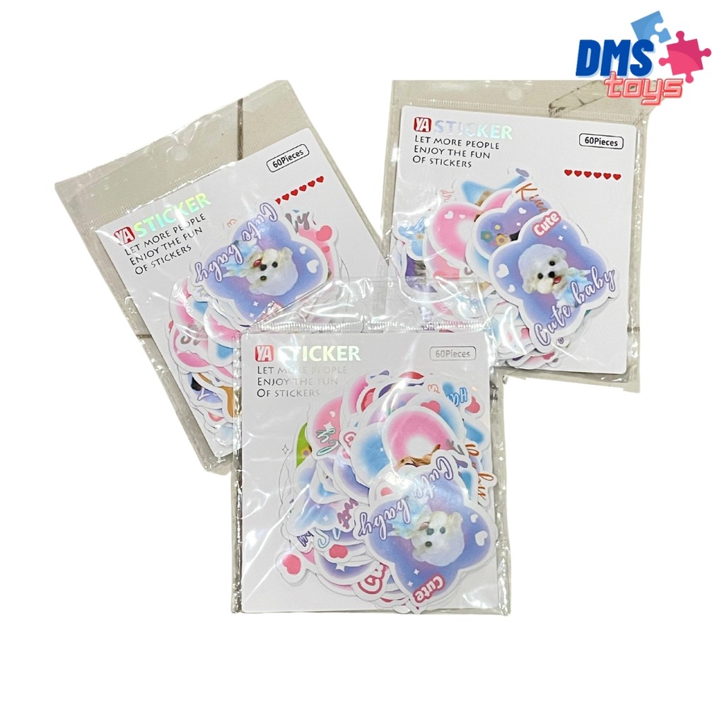 

Stiker Kartun Pack Isi 60 Pcs Motif Karakter Cute DMS.Toys