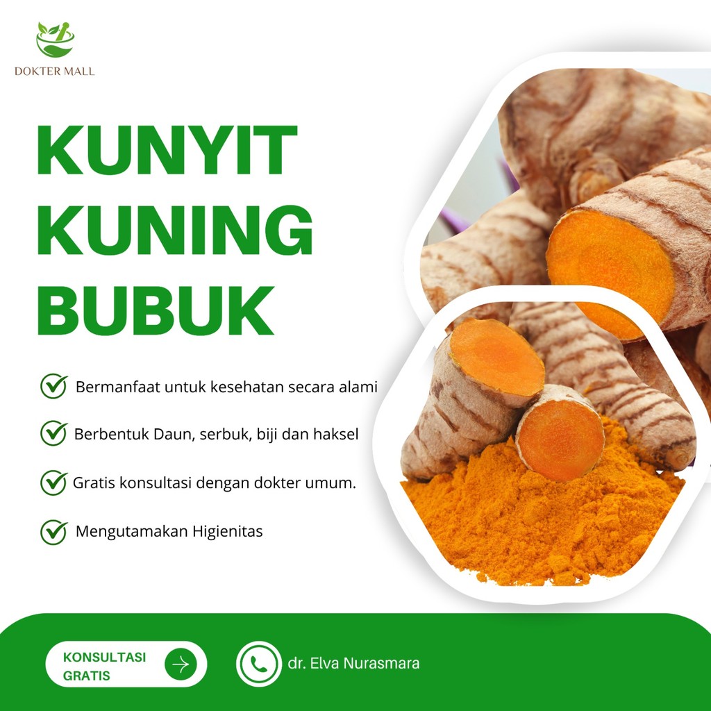 

BUBUK SERBUK POWDER KUNYIT KUNIR KUNING MURNI