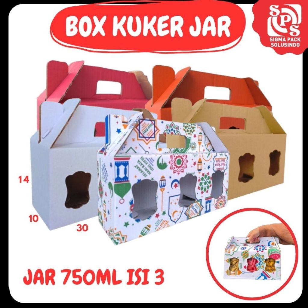 

Box Kue_Kering 30x10x14 Jinjing (KUKER TOPLES JAR 750 ml ISI 3) Box Jinjing Kue Kering Tabung Kardus Lebaran Idul Fitri Hampers Polos/Motif VICTORY JPN