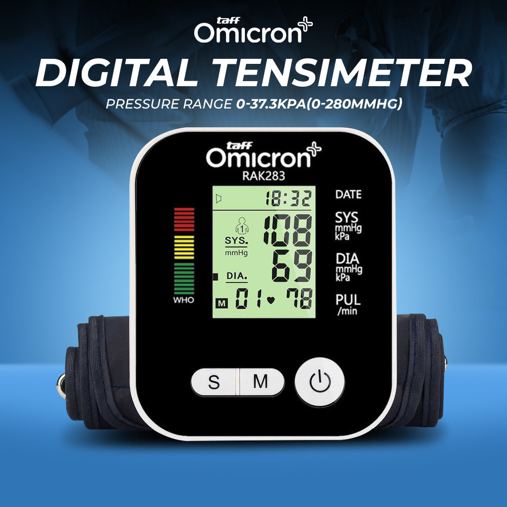 

- TaffOmicron Tensimeter Digital Pengukur Tekanan Darah Bahasa Indonesia - RAK-283 -