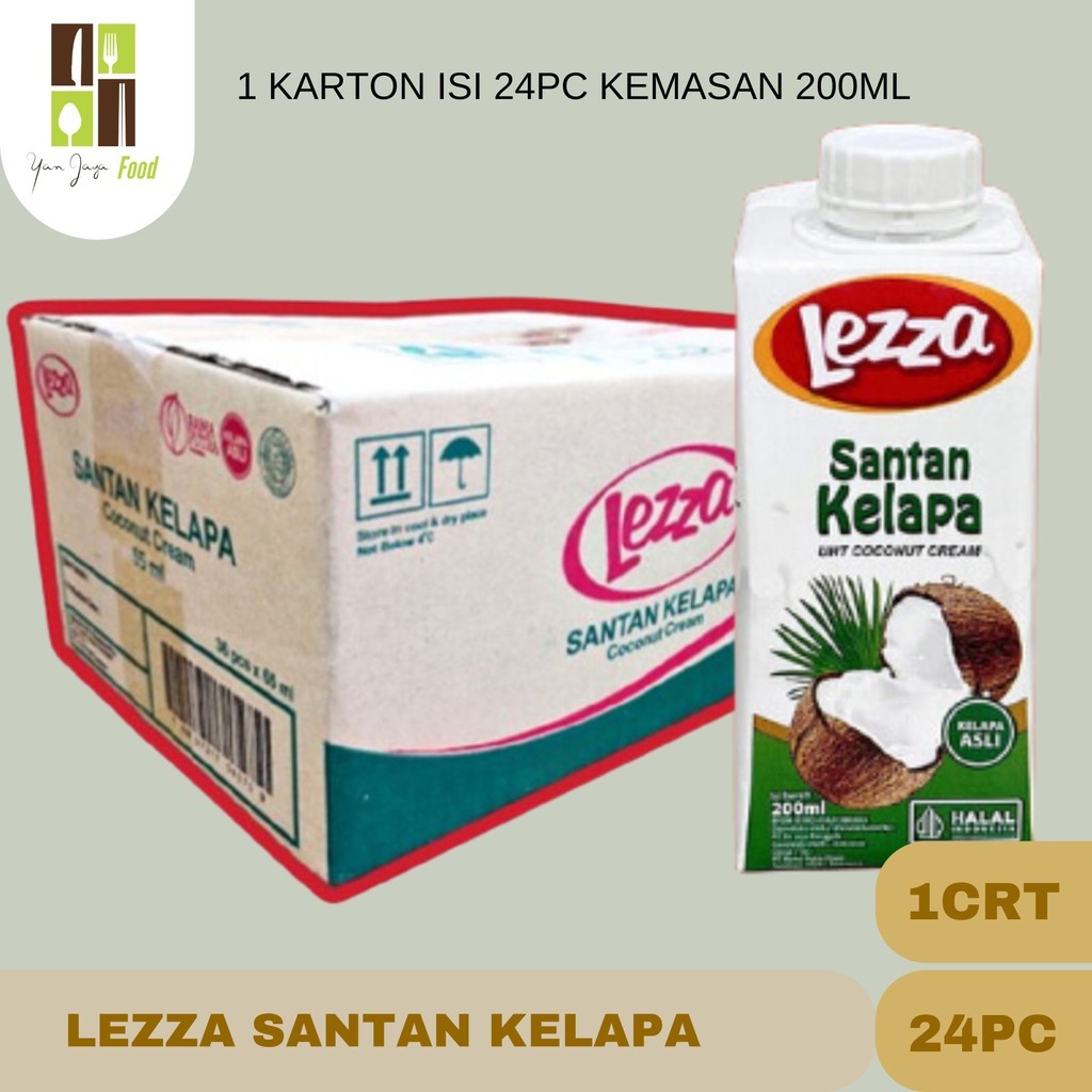 

Lezza Santan liquid / Santan Kelapa Cair / Siap Saji / Siap Pakai Kemasan 1Karton x 24pc 200ML