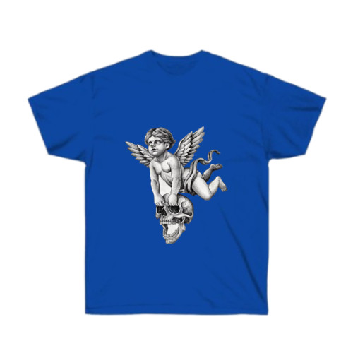 ELECTRIC BLUE BABY FLY SKULL TSHIRT COSTUM