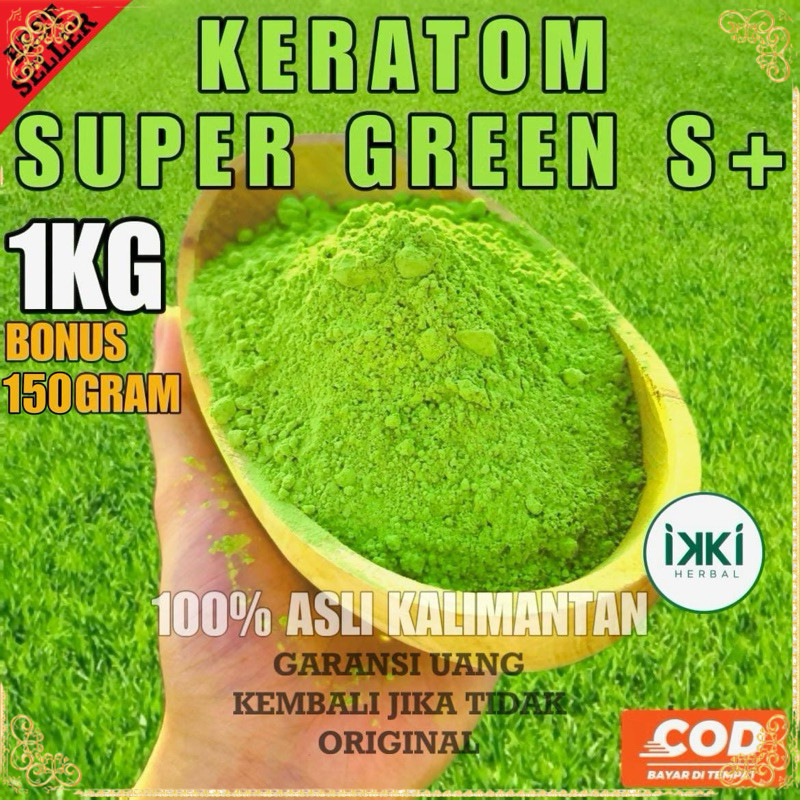 

IKKI HERBAL BUBUK KRATON HIJAU DAUN PURLI S+ ASLI KALIMANTAN 0r1
