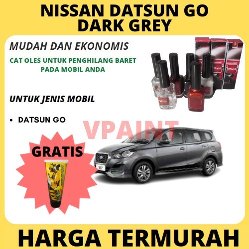 CAT MOBIL DATSUN GO GREY/ABU ABU METALIK CAT OLES PENGHILANG BARET PADA MOBIL..TERMURAH