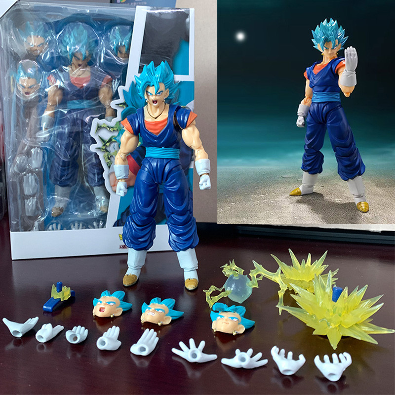 SHF Dragon Ball Super Saiyan Vegito Action Figure God Anime DragonBall Gokou Figurine Toy  ristmas G