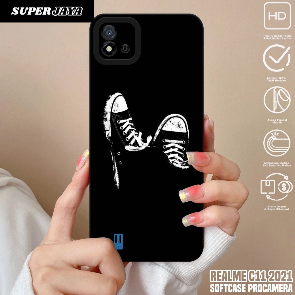 Case REALME C11 2021 - Casing Hp REALME C11 2021 Motif BLCK - Silikon Hp REALME C11 2021 - Kondom Hp