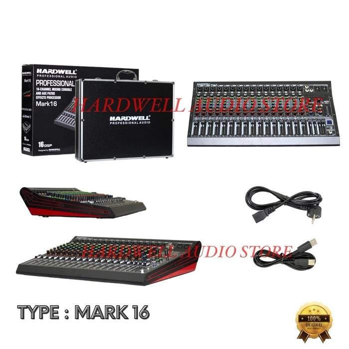 Mixer Audio 16 Channel Hardwell MARK 16 Original Mixer Hardwell Include Hardcase