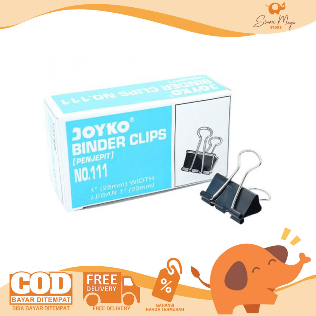 

Joyko Binder Clip Penjepit Kerja 111