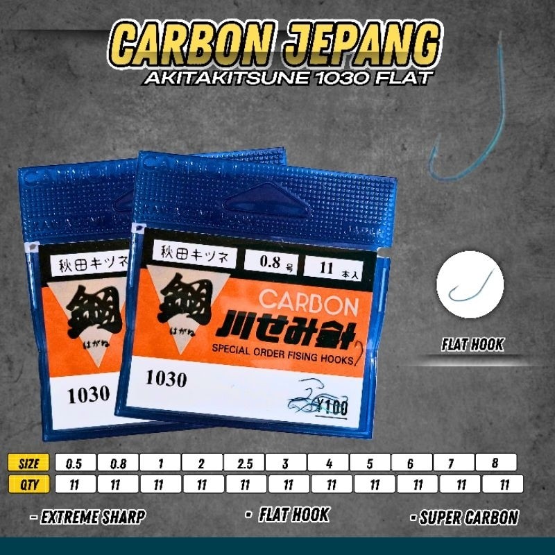 kail pancing carbon jepang 1030 isi 40cps/kotak