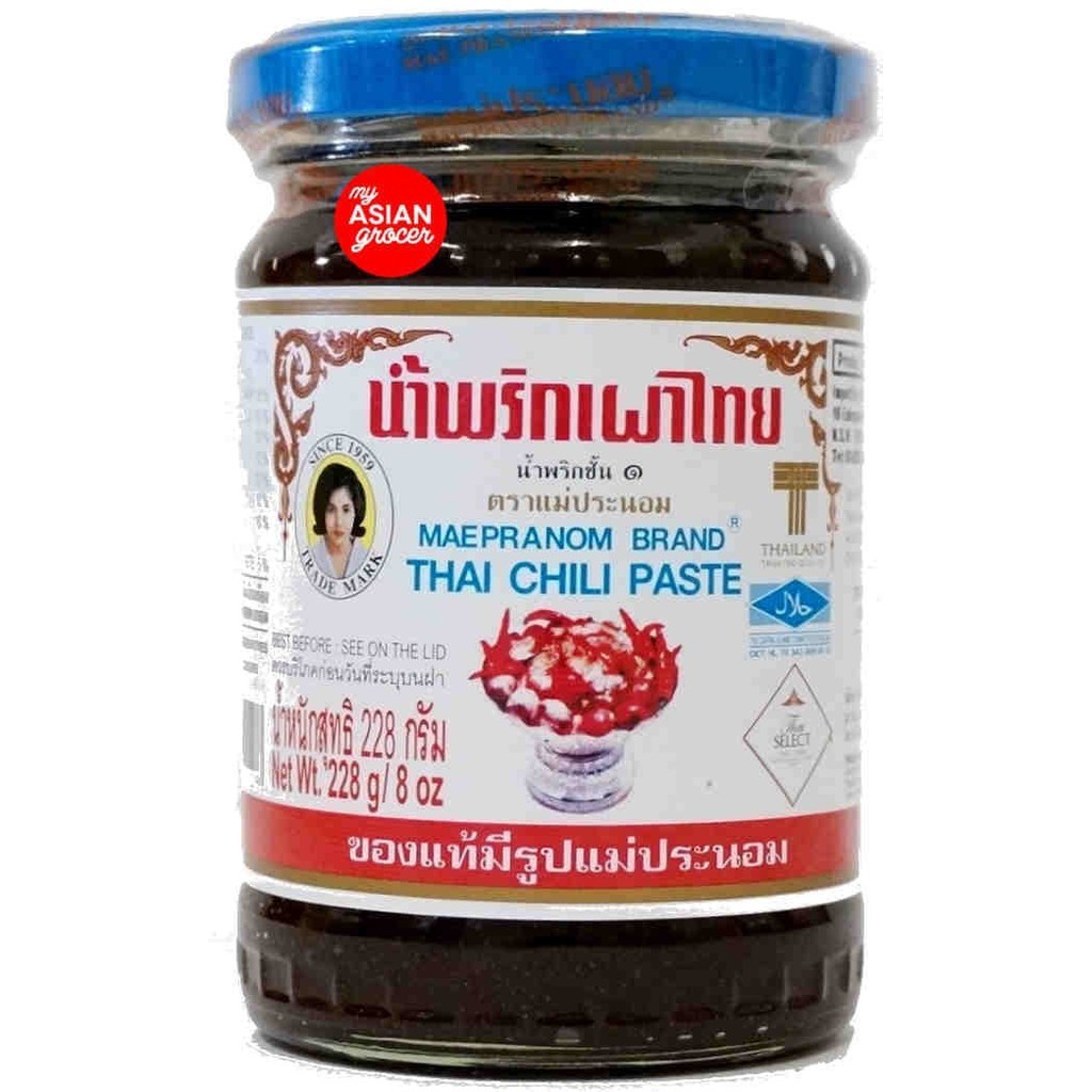 

MaePranom Thai Chilli Paste 228gr Mae Pranom Pasta Cabe Chili Asli Thailand