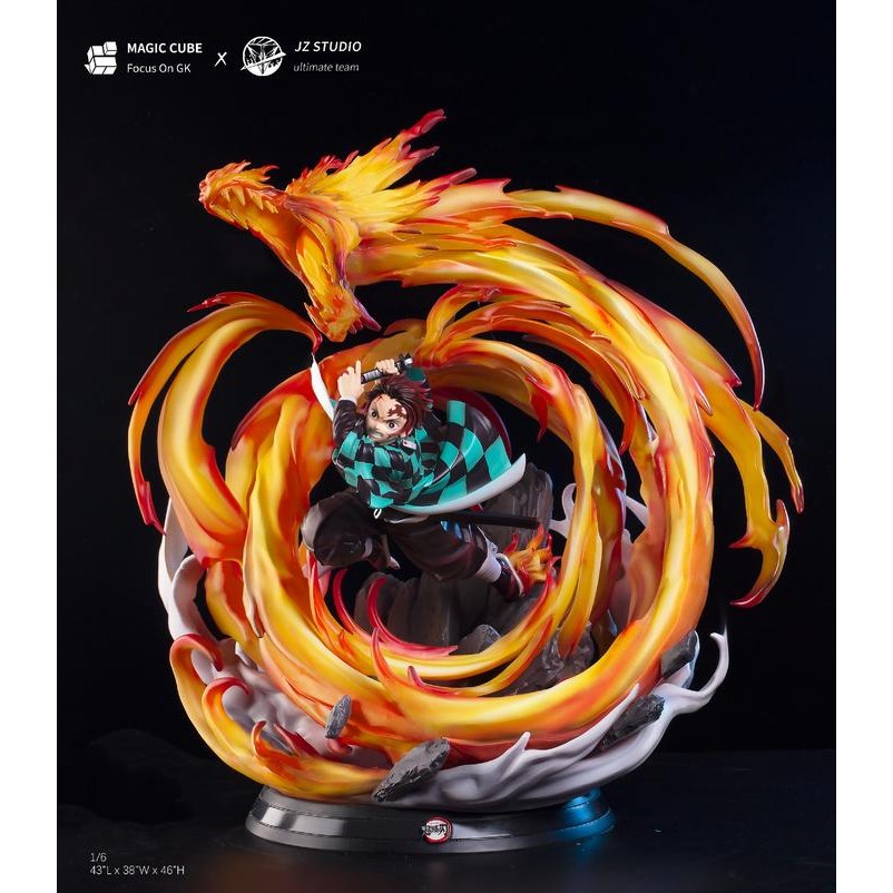Magic Cube & JZ Studio Demon Slayer Tanjiro Kamado GK RESIN STATUE - full