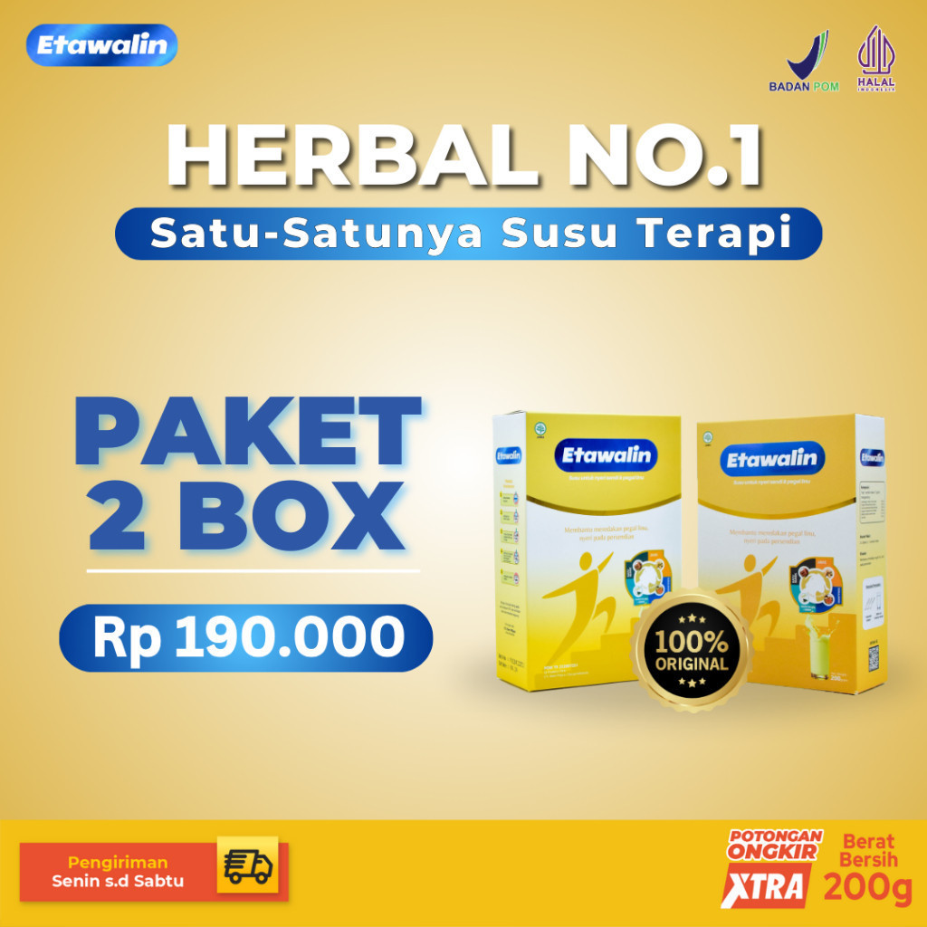 

Etawalin - Atasi Masalah Tulang dan Sendi Original 2 Box