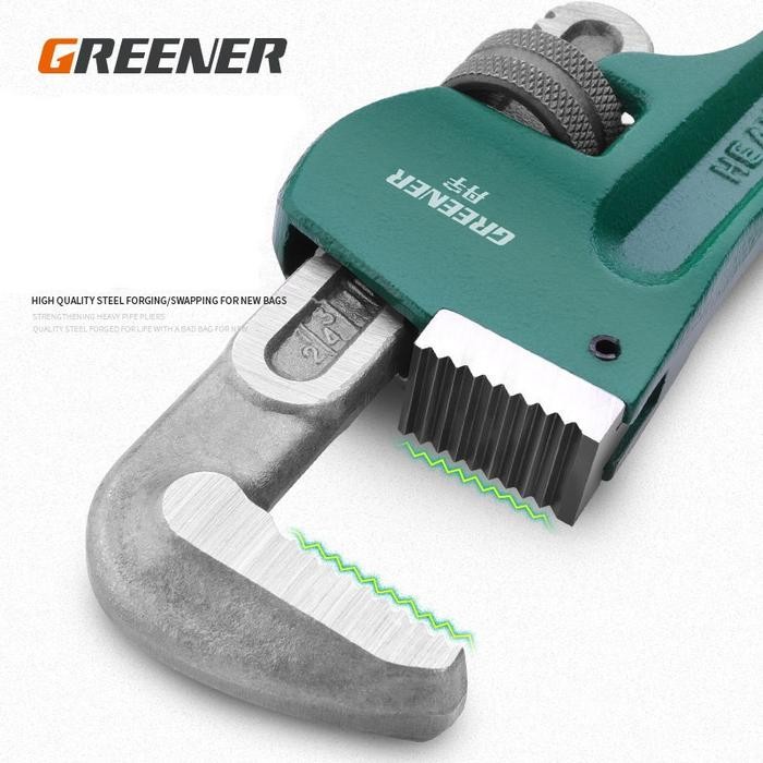 

Greener Kunci Pipa 10" Pipe Wrench Gagang Karet - 10 inch Sale