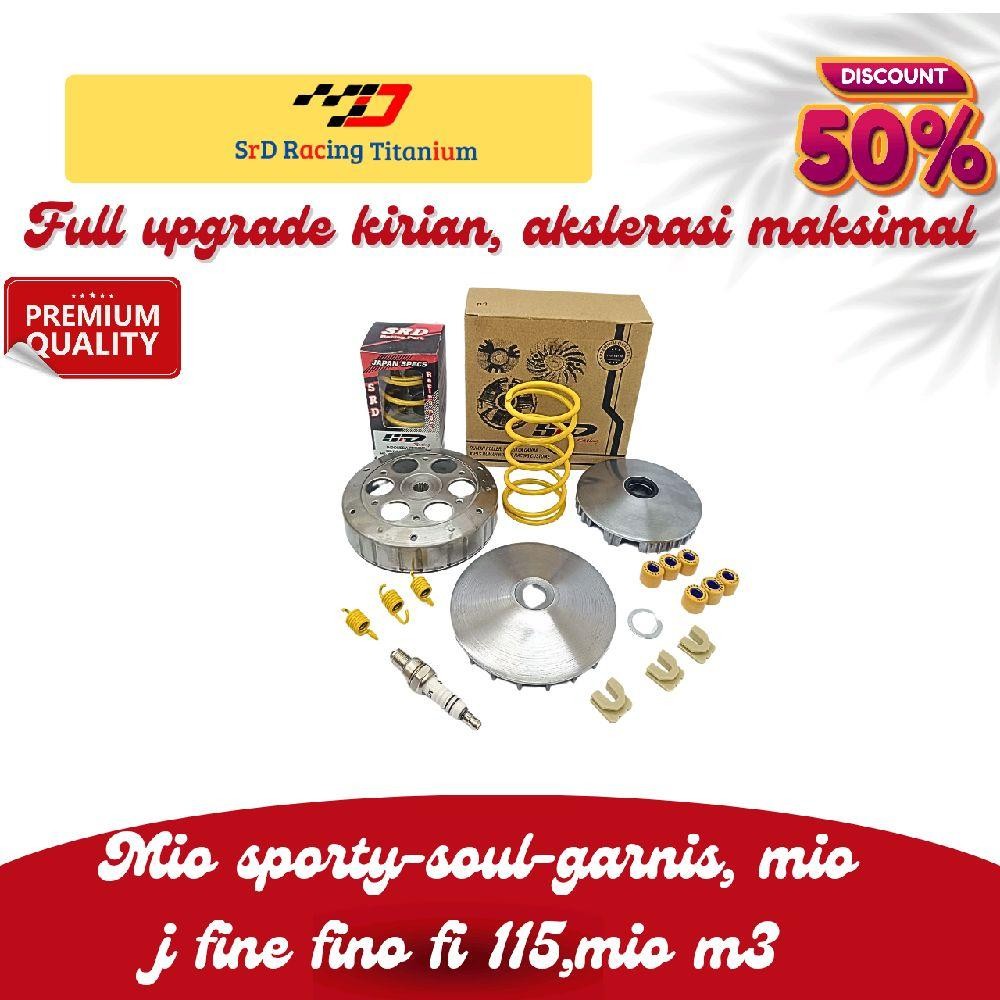 Full Spek CVT Mio Karbu Mio Sporty Mio Smile Soul Fino Karbu Per CVT Roller Mangkok Kampas Spectro M