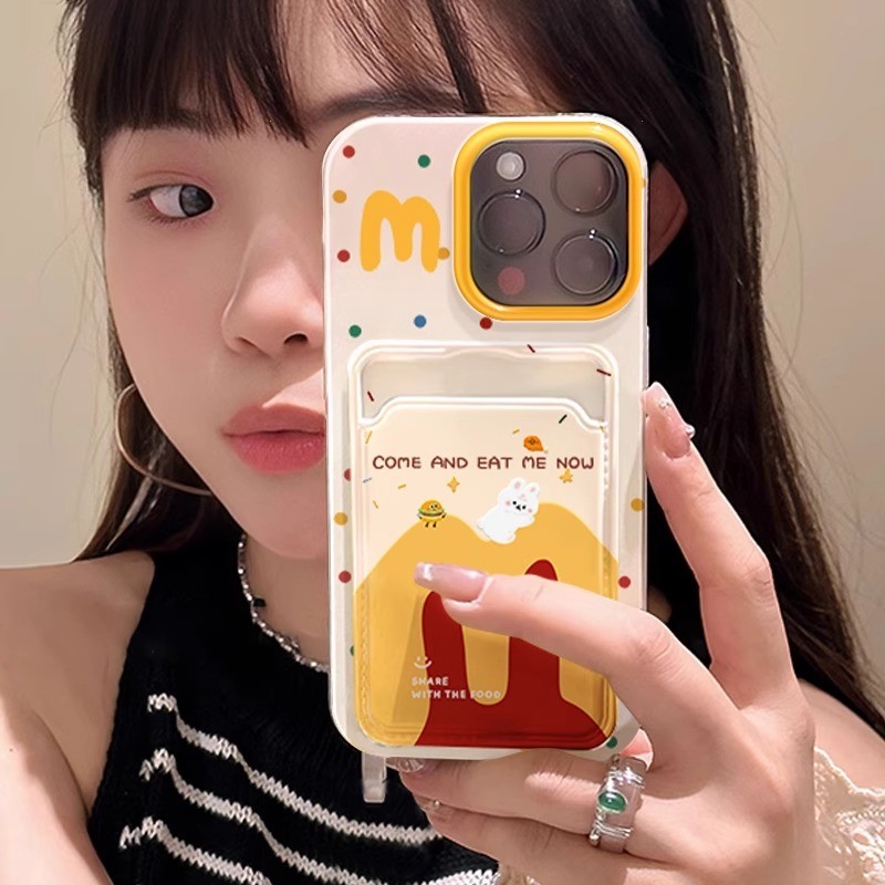 case OPPO Reno 13F 4G 5G Untuk Hp Casing Tempat Kotak Kartu Cassing Card Holder Softcase KBFSHN03