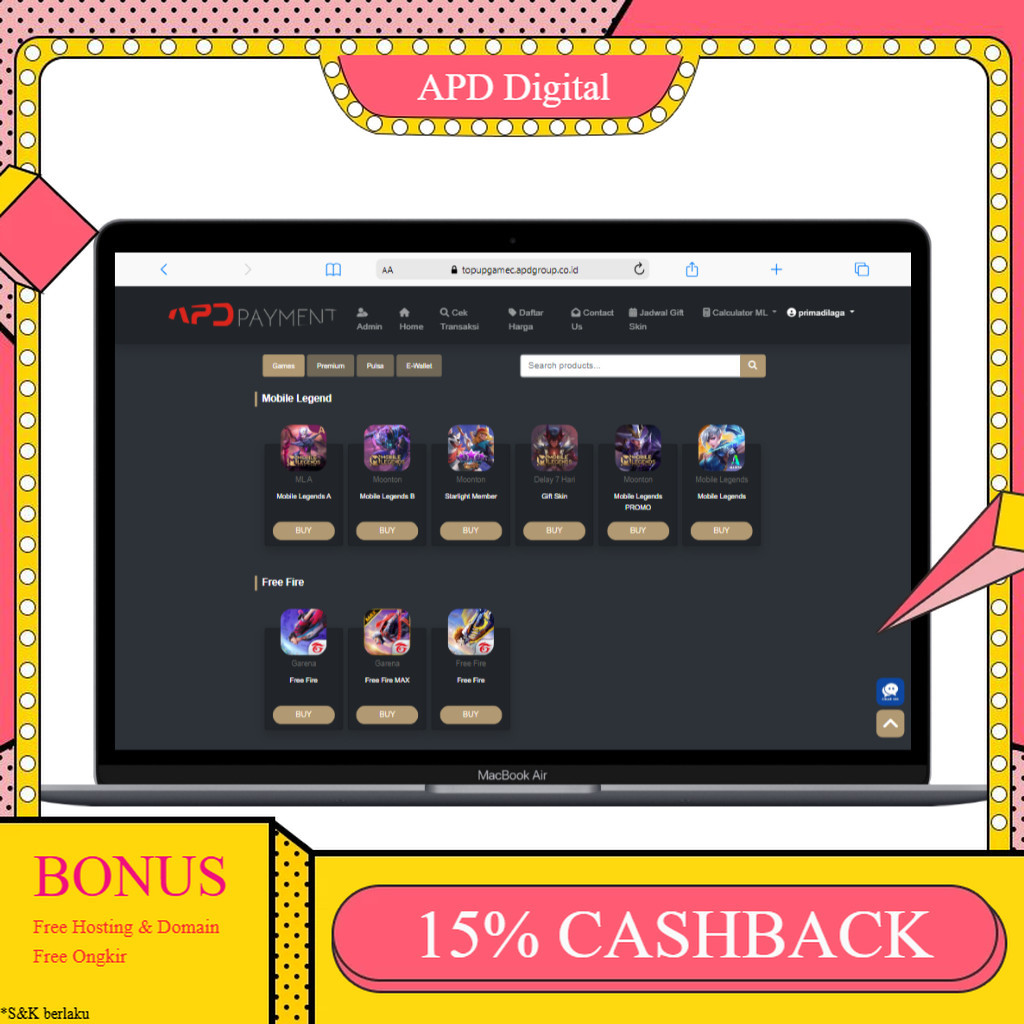 SOURCE CODE TOPUP GAME DAN PPOB TERBARU APD