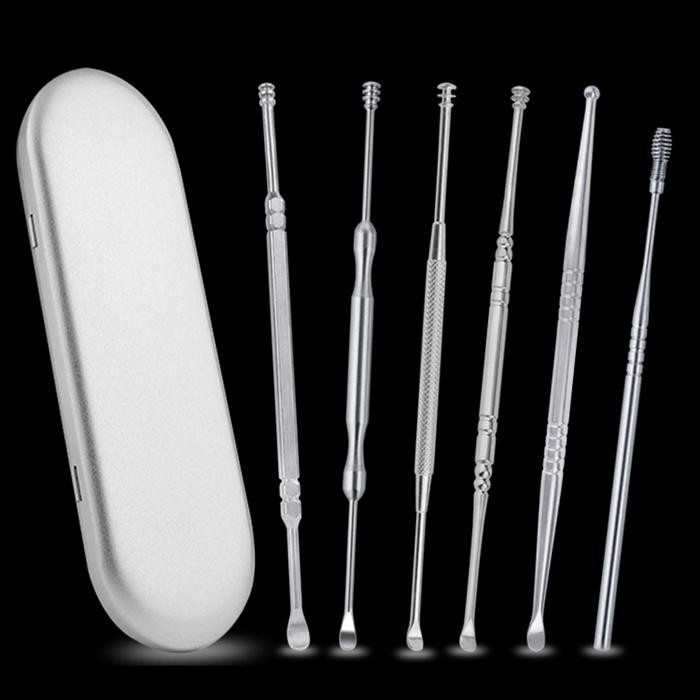 BARU Alat Pembersih Telinga Korekan Korek Kuping Besi Stainless Steel
