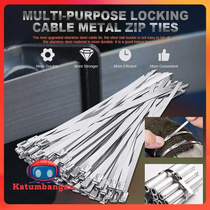 

ISFRIDAY Kabel Ties Stainless Steel Multifunctional 4.6x300mm 20 PCS - IF1