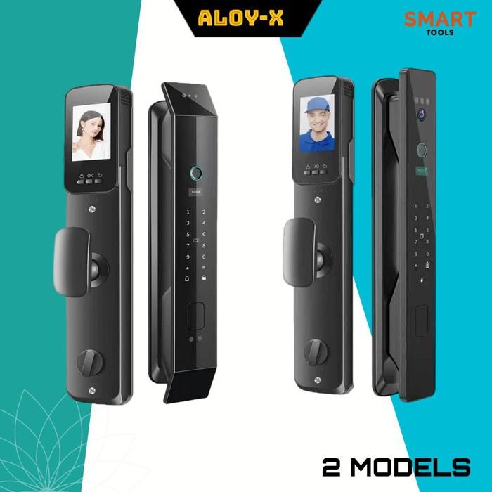

ALOYX Kunci Pintu Rumah Fingerprint Kamera Smart Lock Door Handle Usb Digital Set - Model A, Plus VersionSale