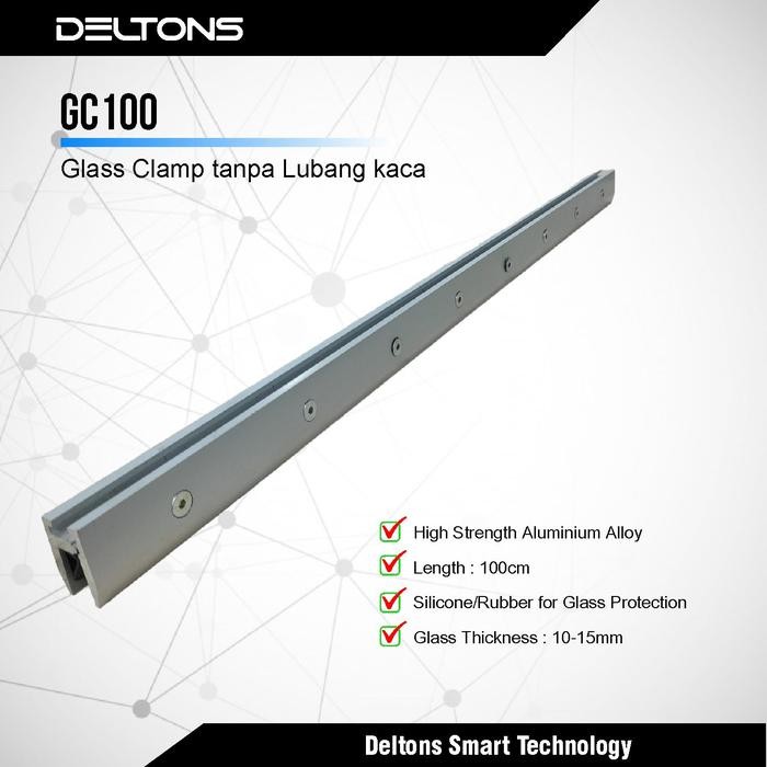 

Glass Clamp 1m Automatic Sliding Door Penjepit Pintu Kaca Tanpa Lubang