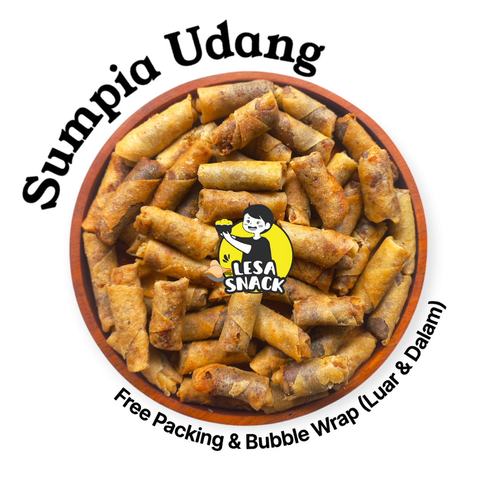 

[LESA SNACK] Sumpia Udang (Grosir) 250gr 500gr 1KG Snack Kiloan Cemilan Camilan Makanan Ringan