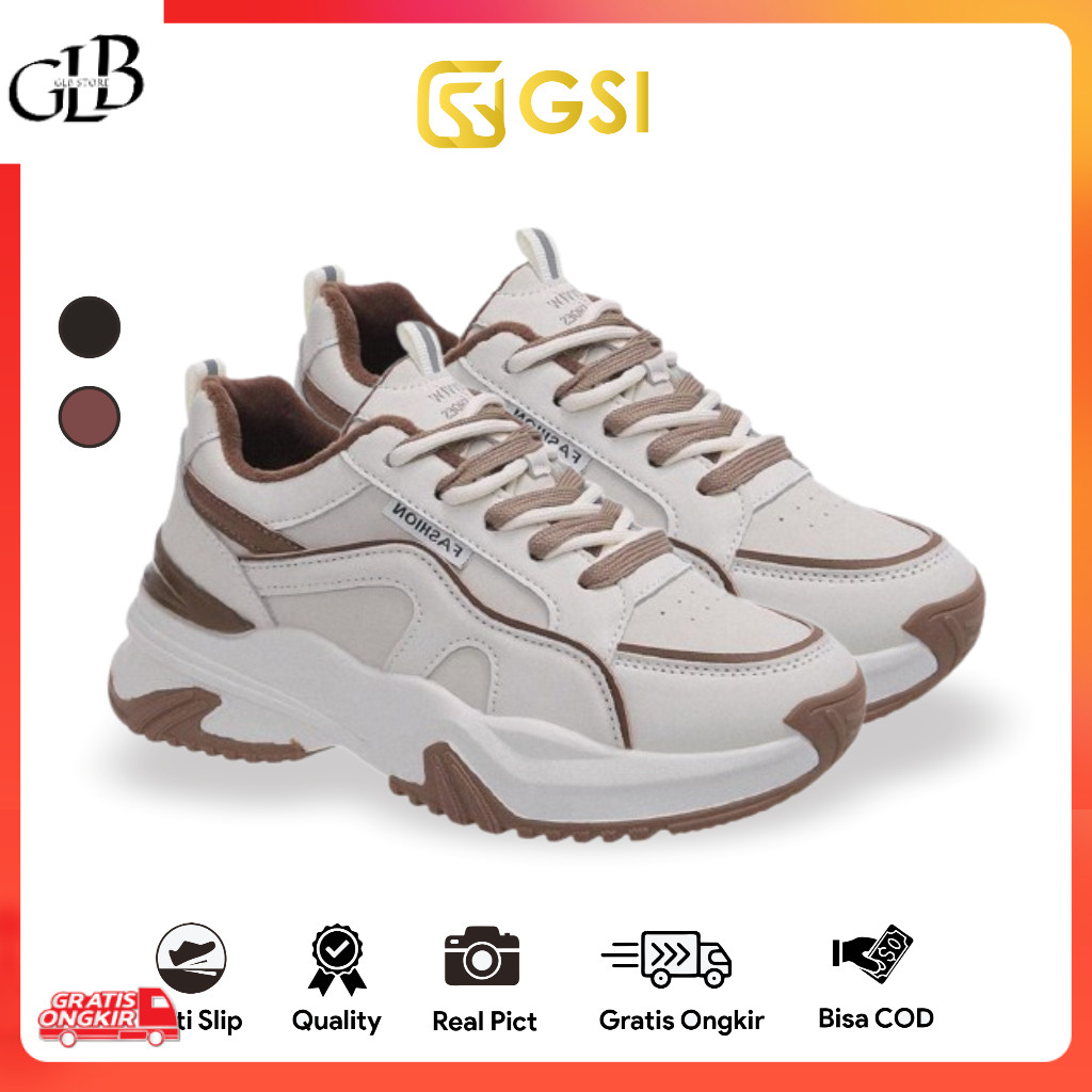 Sneakers Terkini / GSI Chaewon 1313 "BEST SELLER"  Sepatu Sneakers Wanita Casual SportTrendy Korea 3