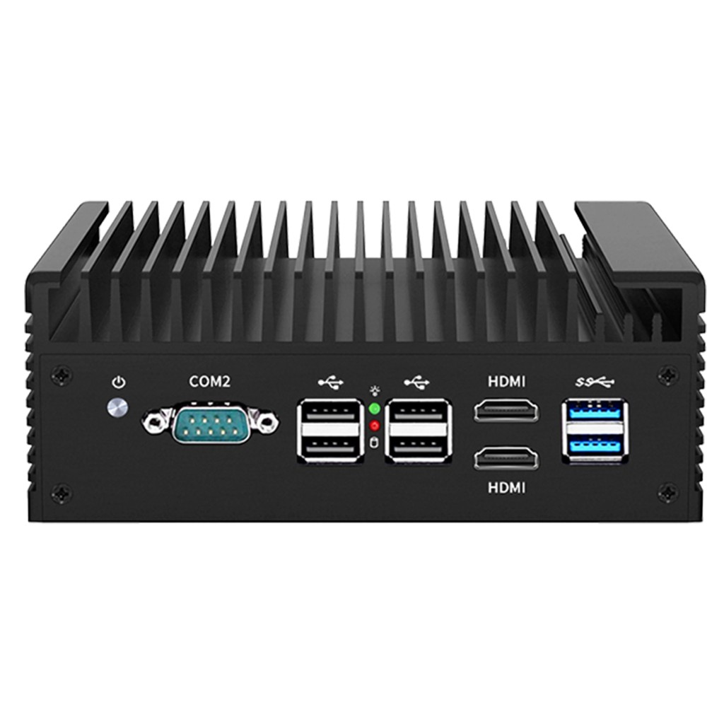 12th Gen Fanless Firewall Mini PC Intel i3 N305 N100 Soft Router 4x i226-V 2.5G DDR5 2*COM Industria