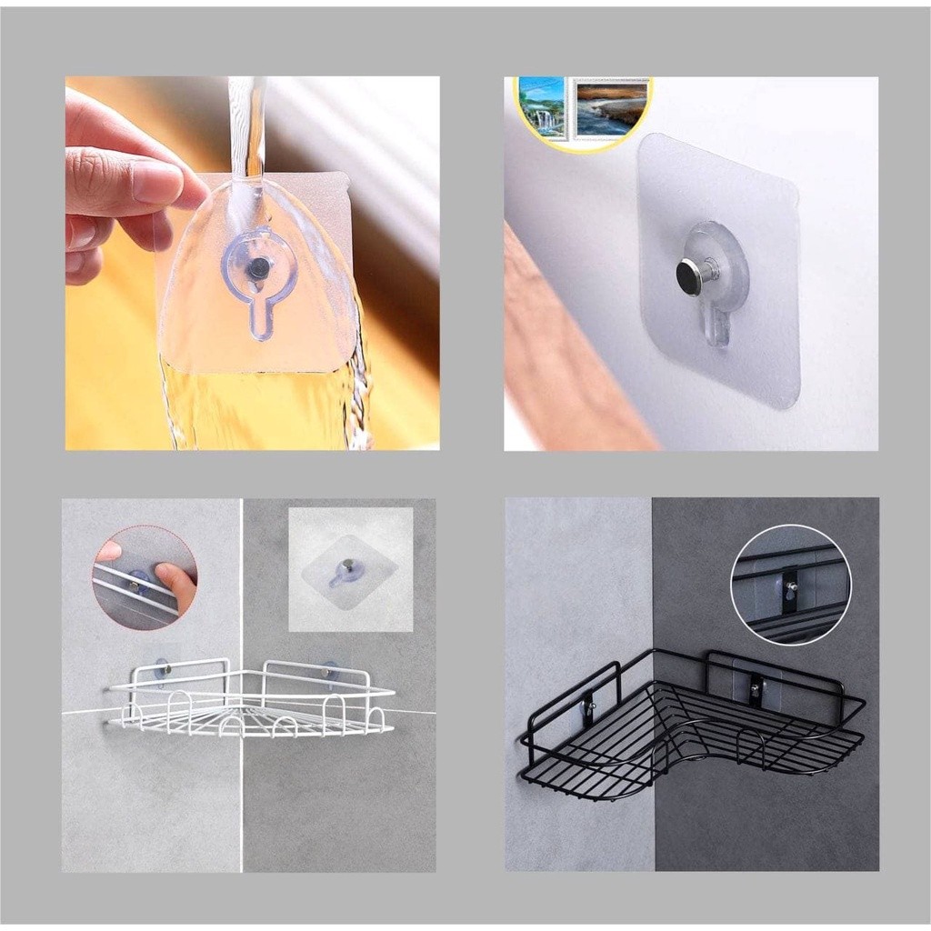 Tempelan Hook Model Paku Baut Dinding Ajaib Tanpa Bor Tembok Perekat Pengait Foto DLL