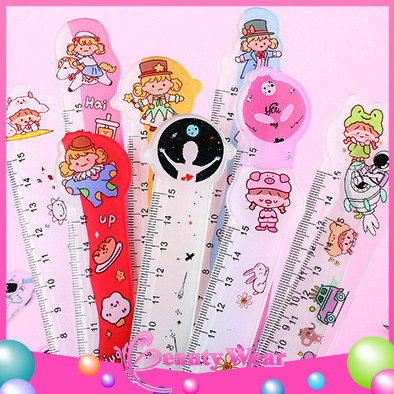 

Pengaris Sekolah Kantor Motif Lucu 15cm Bahan Plastik Import