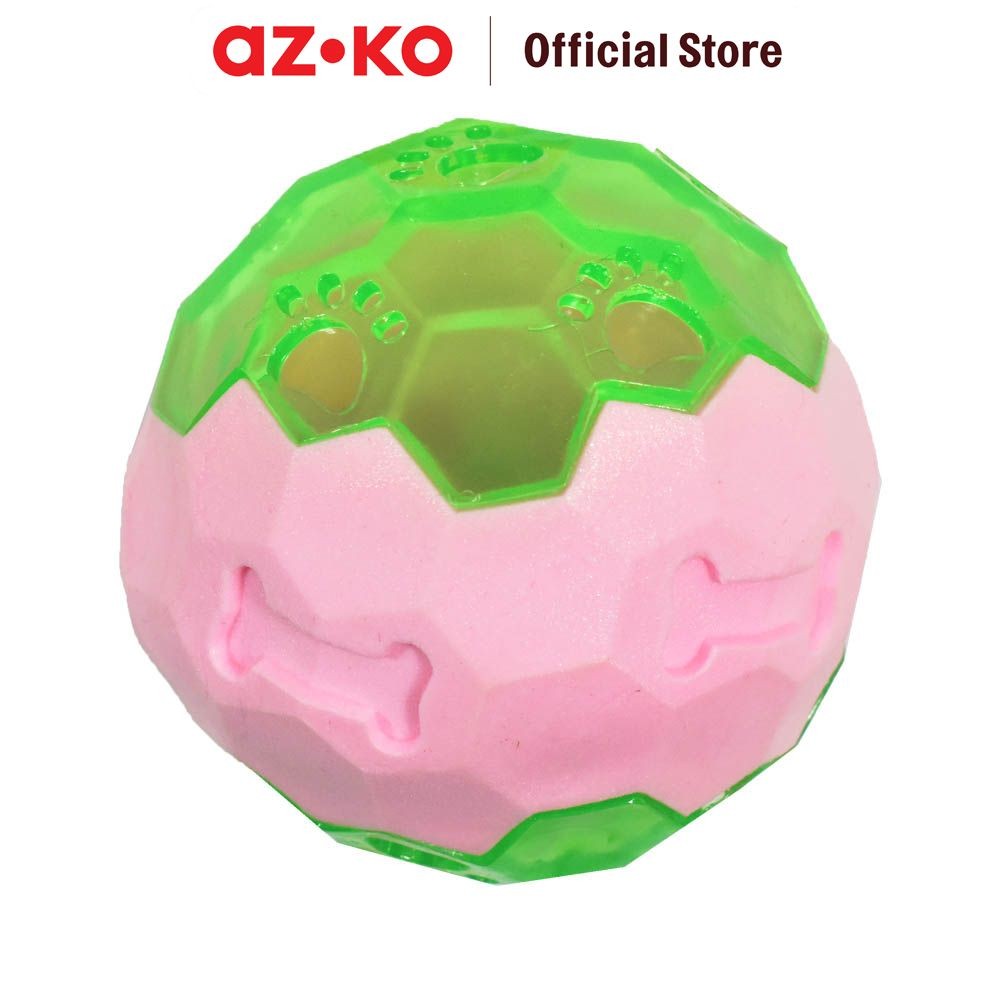 AZKO Paws N Tail Mainan Anjing Floated Ball Led Dengan Suara - Pink Dog Toys Perlengkapan Bermain An