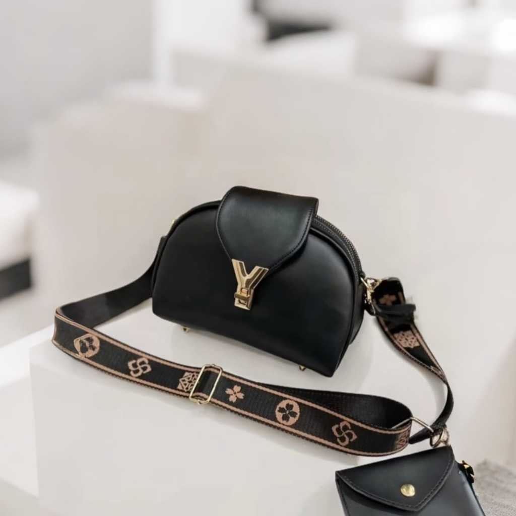 Vanya Bag Tas Selempang Wanita 3 Ruang Resleting Fashion Korea