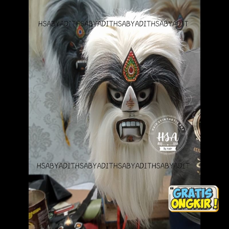Promo Topeng ganongan/Bujang ganong rambut putih