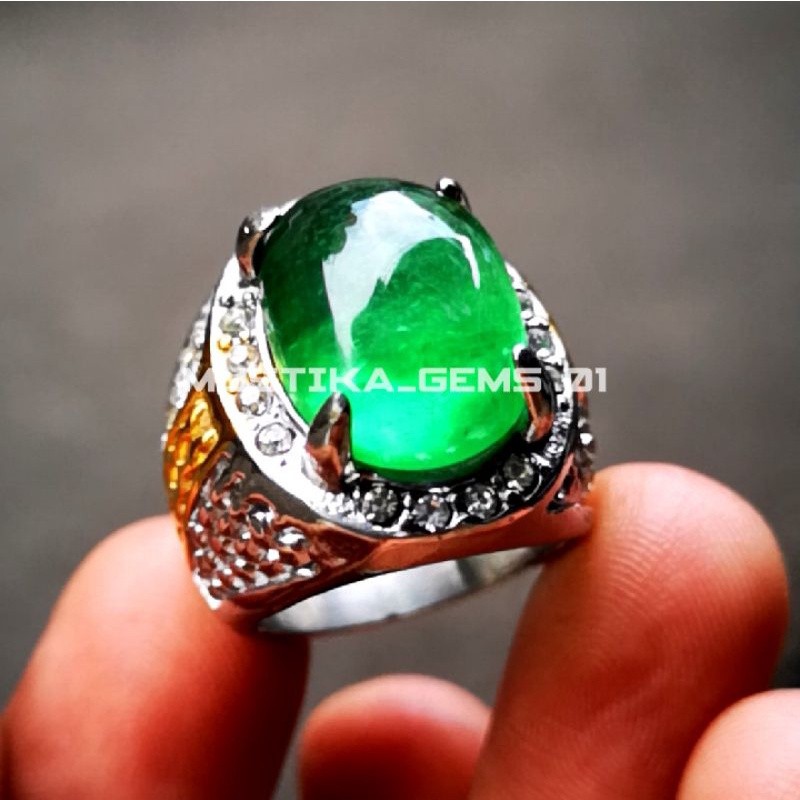 Batu Permata Jamrud Kalimantan  Super Mewah Termurah HQ Harga promo