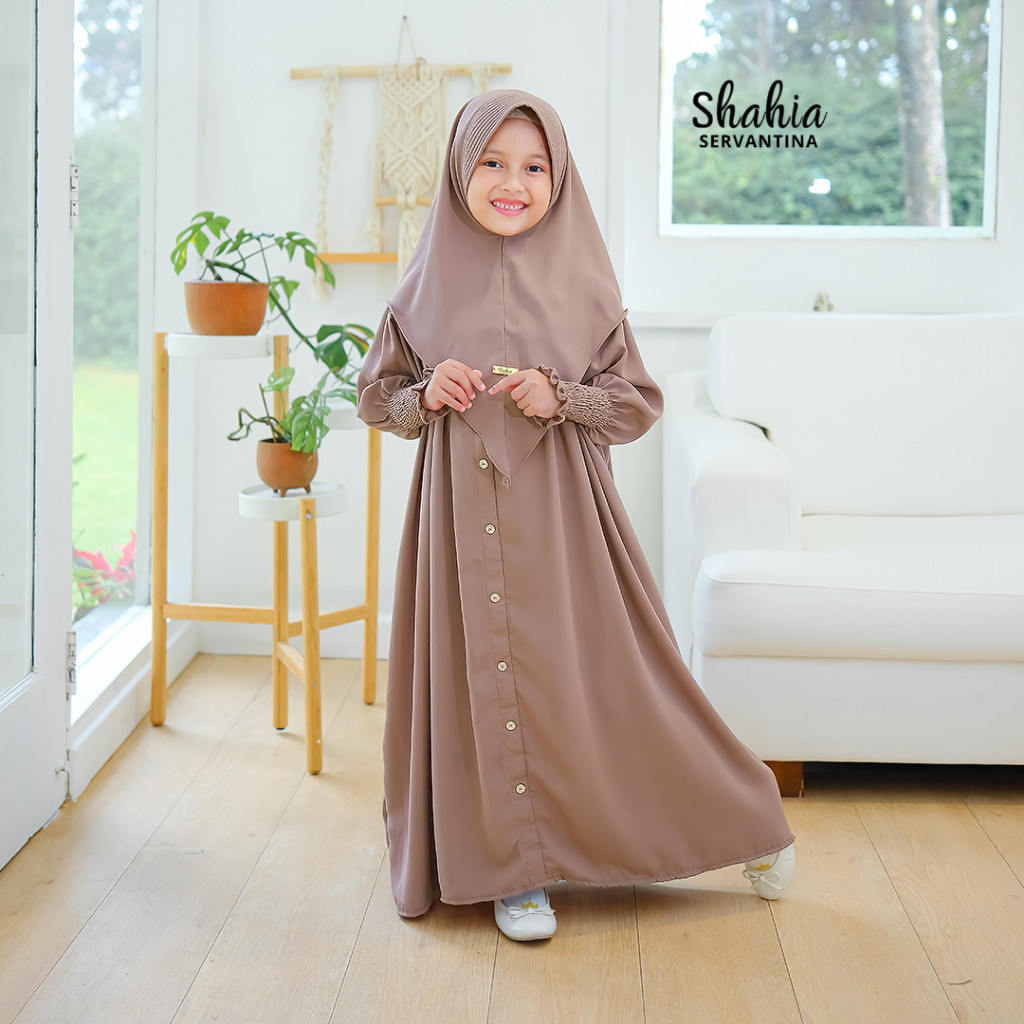 Shahia Servantina -  Zahra Set Dress Gamis Anak Perempuan /Gamis Terbaru