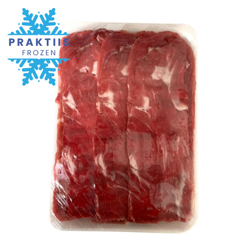 

BEEF SLICE LOW FAT TIPIS 1MM 500GR / DAGING SAPI IRIS RENDAH LEMAK / BARBEQUE YAKINIKU