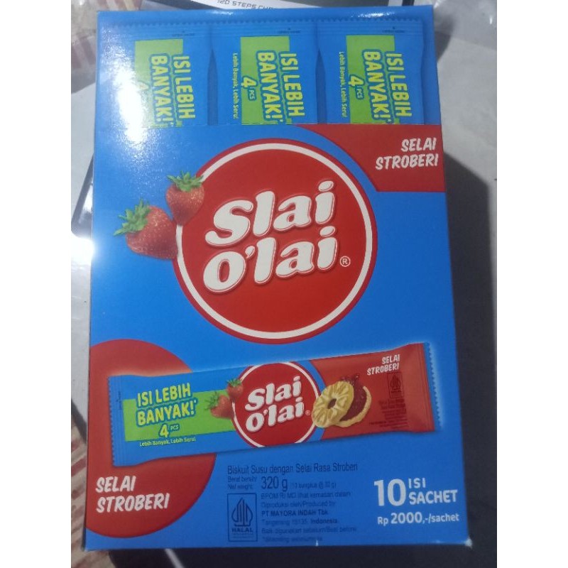 

Slai Olai isi 10 x32g rasa stroberi