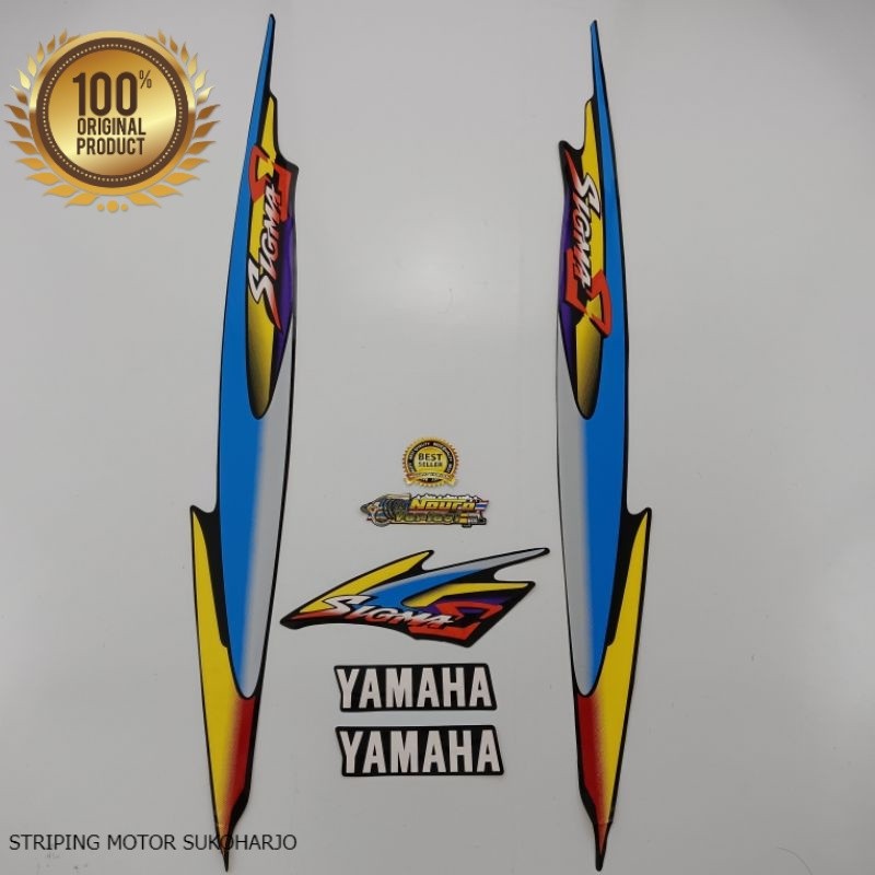 (ORI) Striping Yamaha Sigma body standar biru berkualitas murah kualitas original