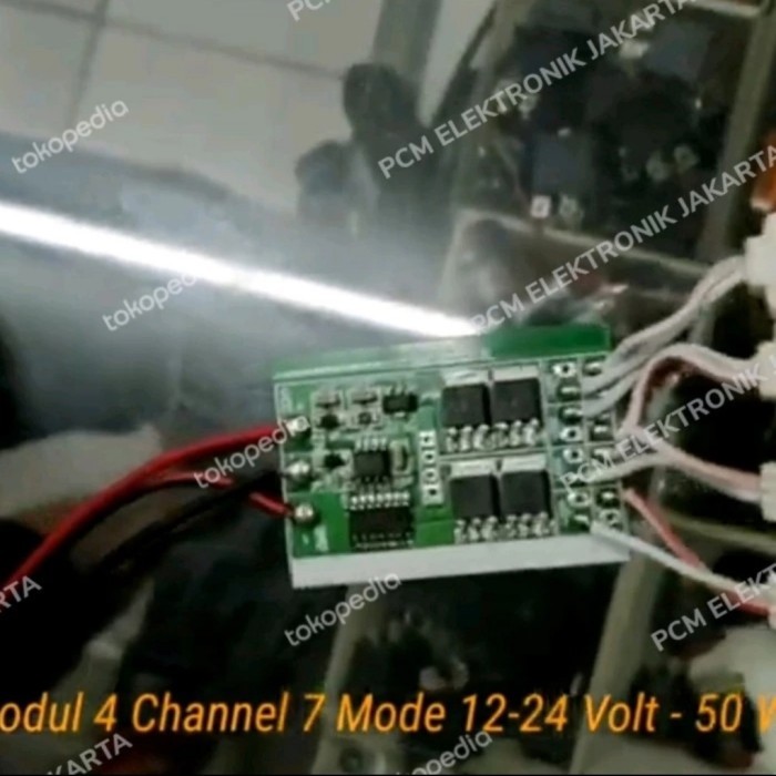 SB99 Modul led flasher strobo 4 channel 7 mode 12v 24v 50w bk bs 4l