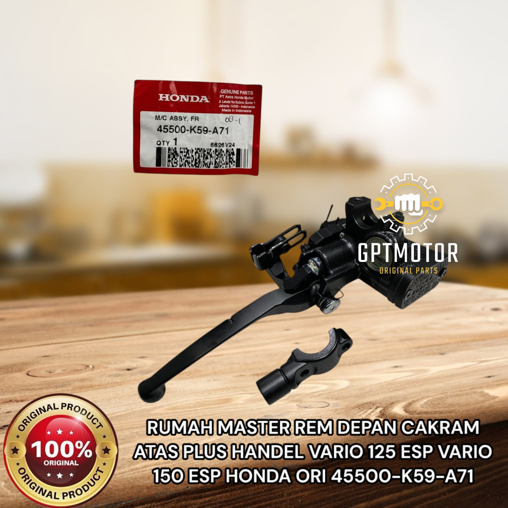 RUMAH MASTER REM DEPAN CAKRAM ATAS PLUS HANDEL VARIO 125 ESP VARIO 150 ESP HONDA ORI 45500-K59-A71