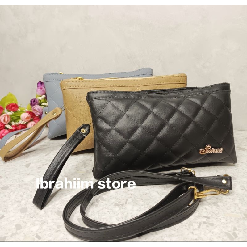 Promo TAS WANITA SIMPLE - SLINGBAG AYUDIA TALI PANJANG DAN PENDEK - TAS WANITA KEKINIAN MURAH BERKUA