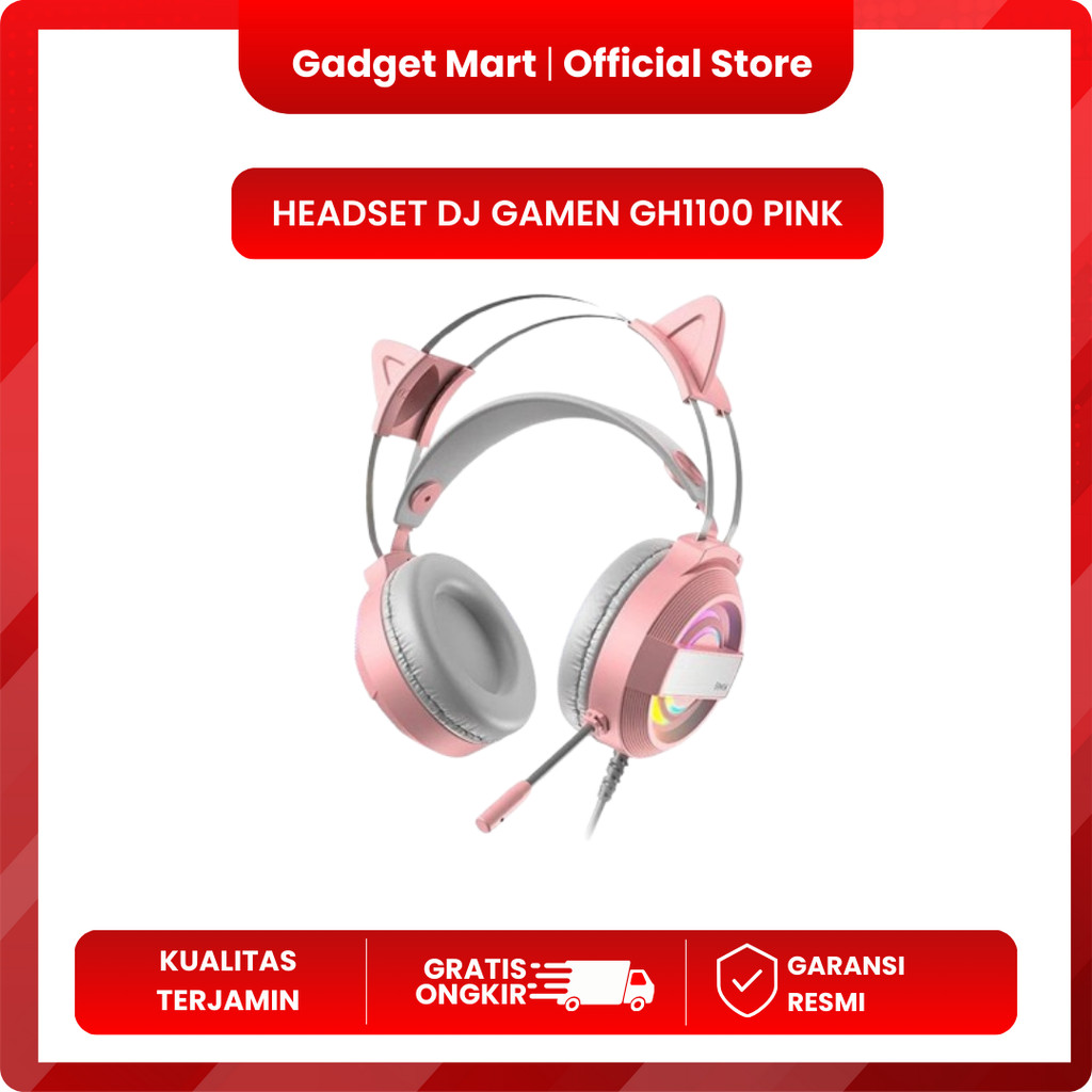 HEADSET DJ GAMEN GH1100 PINK