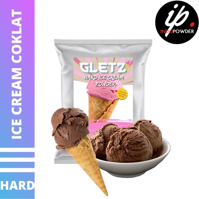 

HARD ICE CREAM COKLAT 1Kg - Bubuk Es Krim Coklat - Bubuk Es Krim