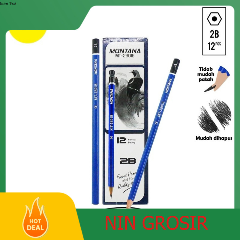 

PENSIL MONTANA MT2B01-B / 2B ISI 12 PCS / PACK
