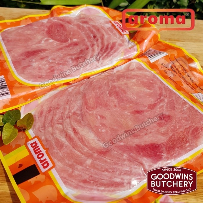 

250gr pork cooked ham sliced / babi ham iris - Aroma Bali