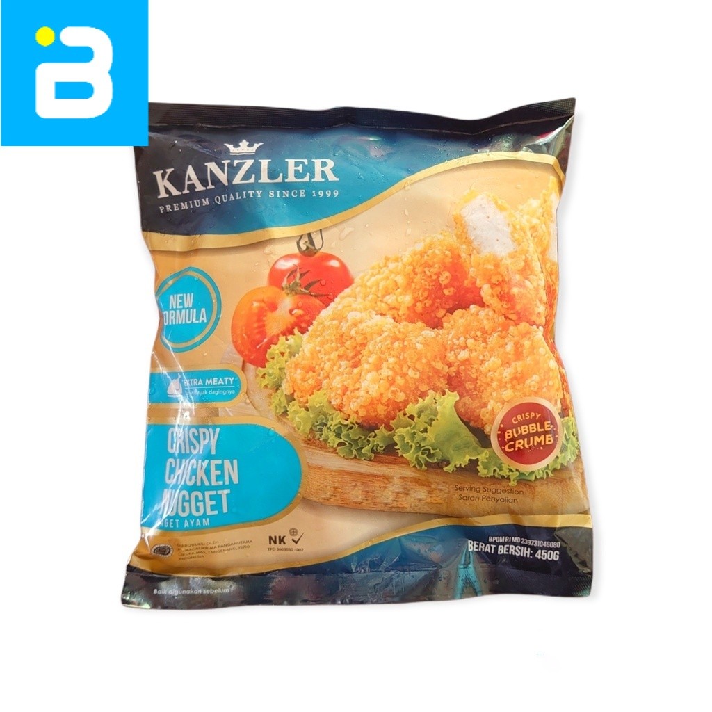 

Kanzler Crispy Chicken Nugget With Crispy Bubble Crumb 450 G