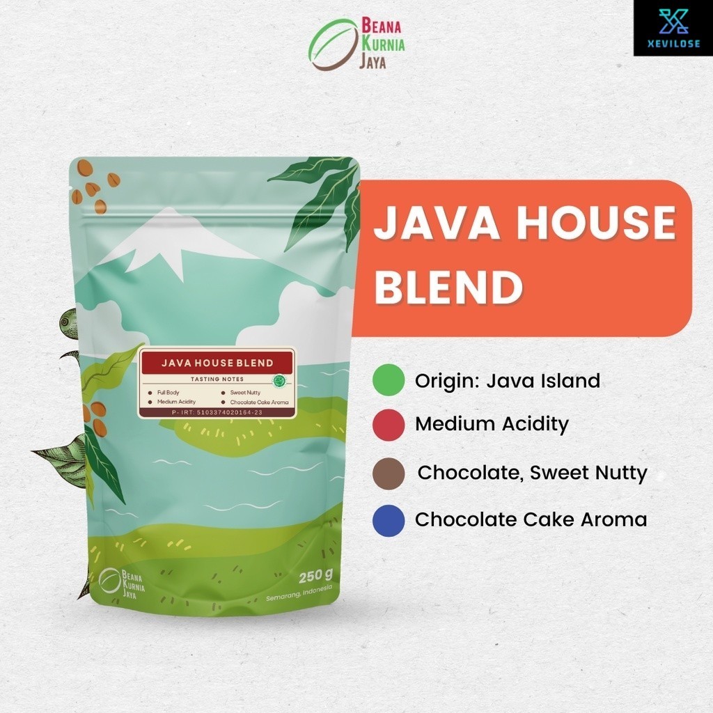 

Java House Blend Coffee Roasted Beans | Blend Kopi Robusta Arabica 250gr - Beana Roastery Semarang