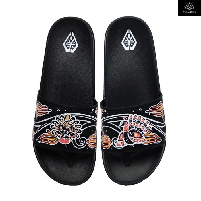 Loggo - Sandal Loggo x Yogahya - warna Hitam Size 38-44