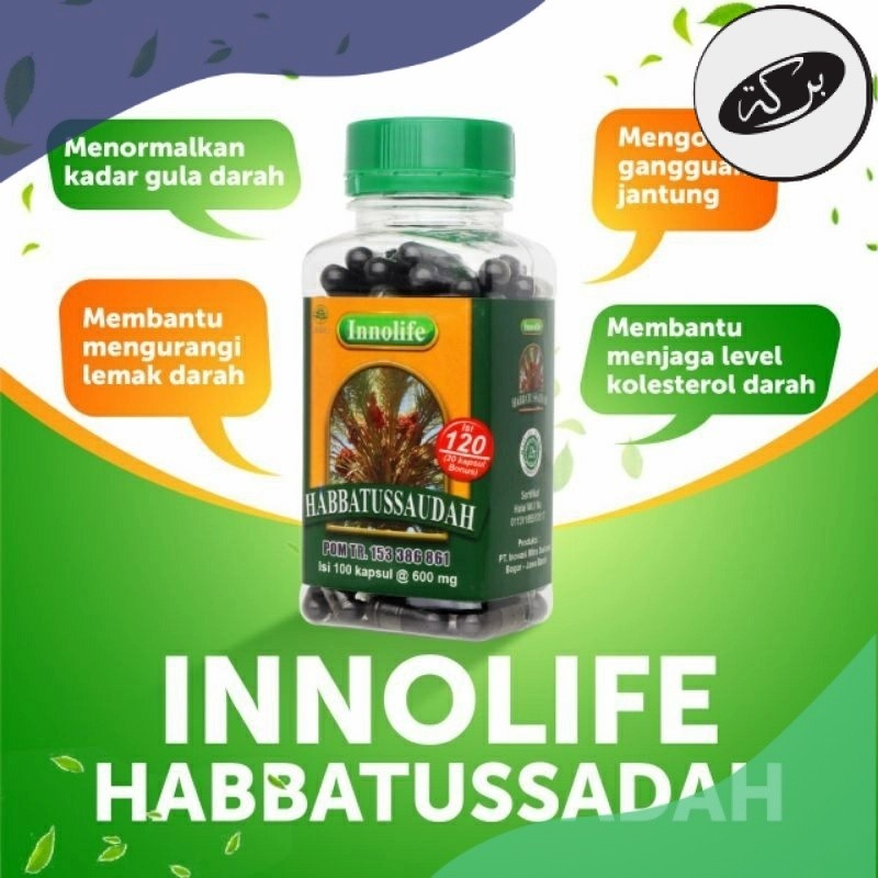 

HDN INNOLIFE - Habbatussauda Serbuk Jinten Hitam Habatussauda Isi 120 Kapsul