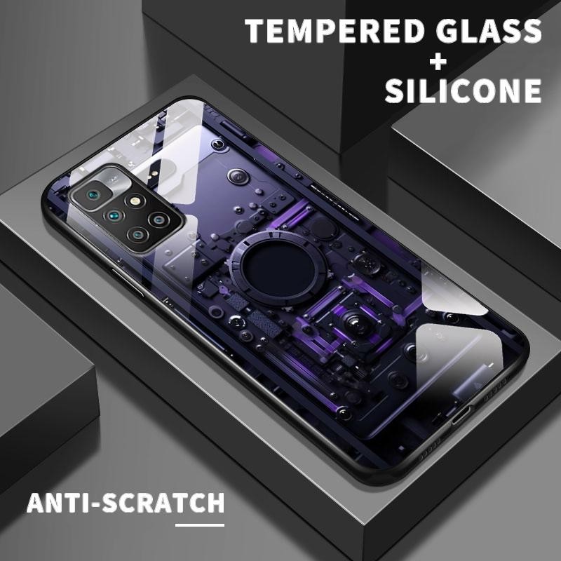 Glass Case For Redmi 10 4G 2021 2022 10 Prime 2021 10 Prime 2022 10A 10A Sport 10C 10X 4G 11A 12 4G 