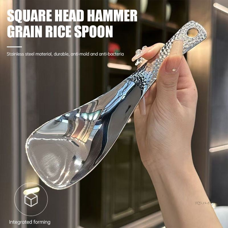 

COD Sendok Nasi Tahan Panas Sendok Nasi Mewah Sendok Nasi Motif Palu dari Baja Tahan Karat /komey